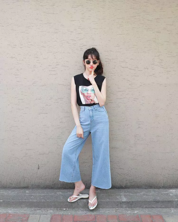 Quần culottes jeans