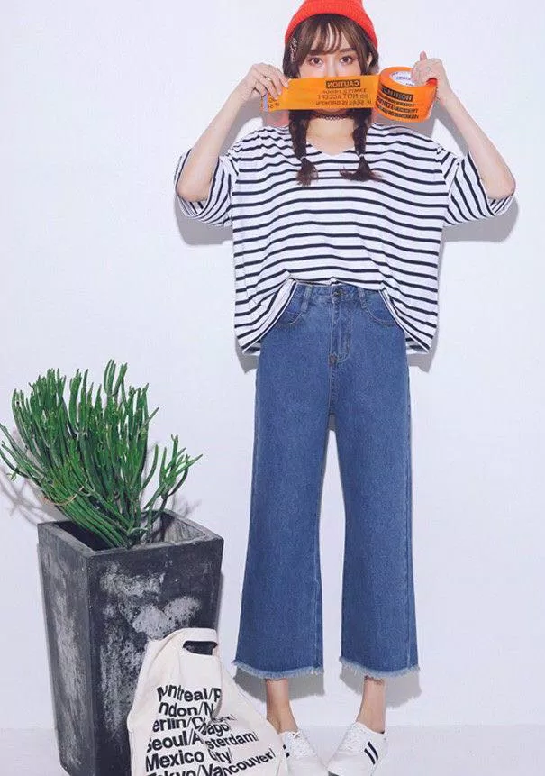 Quần culottes jeans