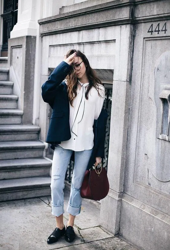 Quần jean gập gấu siêu cool