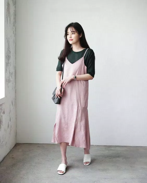 Set áo và yếm suông dài