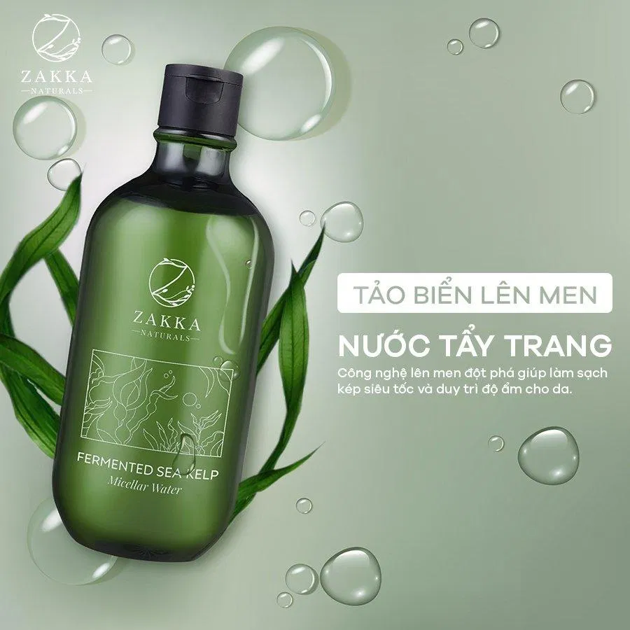 Nước Tẩy Trang Tảo Biển Lên Men - Fermented Sea Kelp Micellar Water. (Nguồn: Internet)