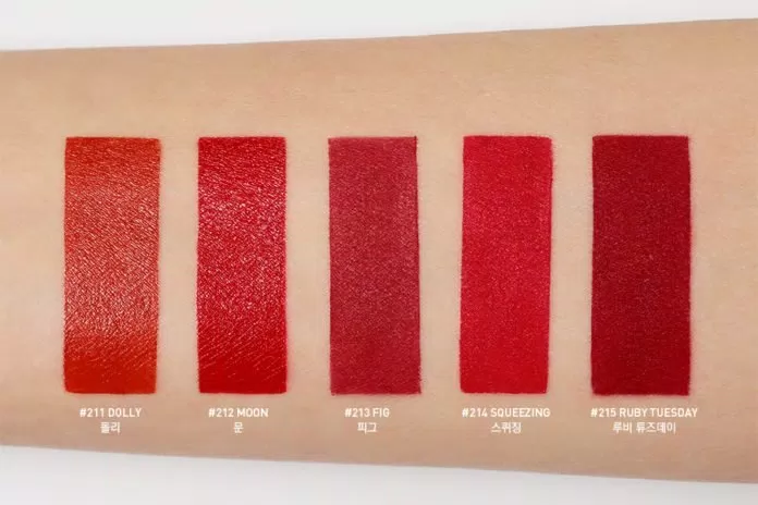 Swatch 3CE Red Recipe