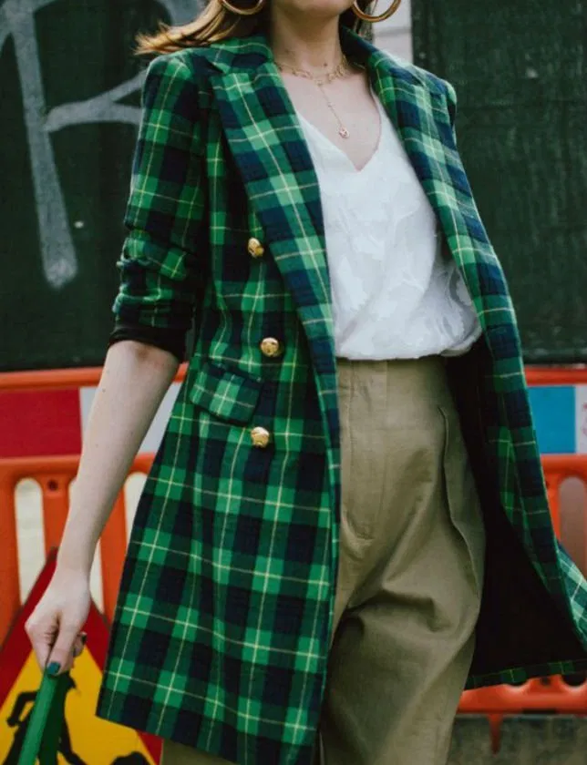 blazer xanh