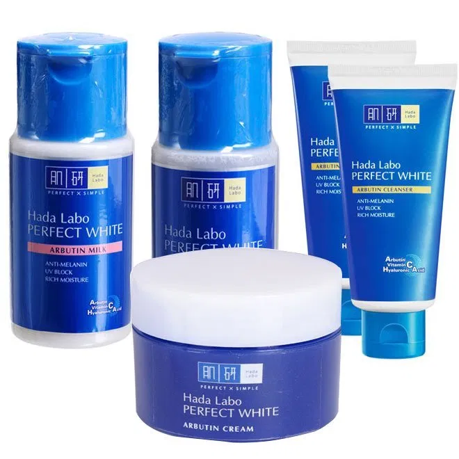 bộ sản phẩm hada labo perfect white
