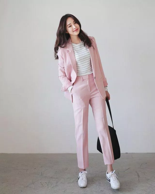 quần tây kiểu phối blazer