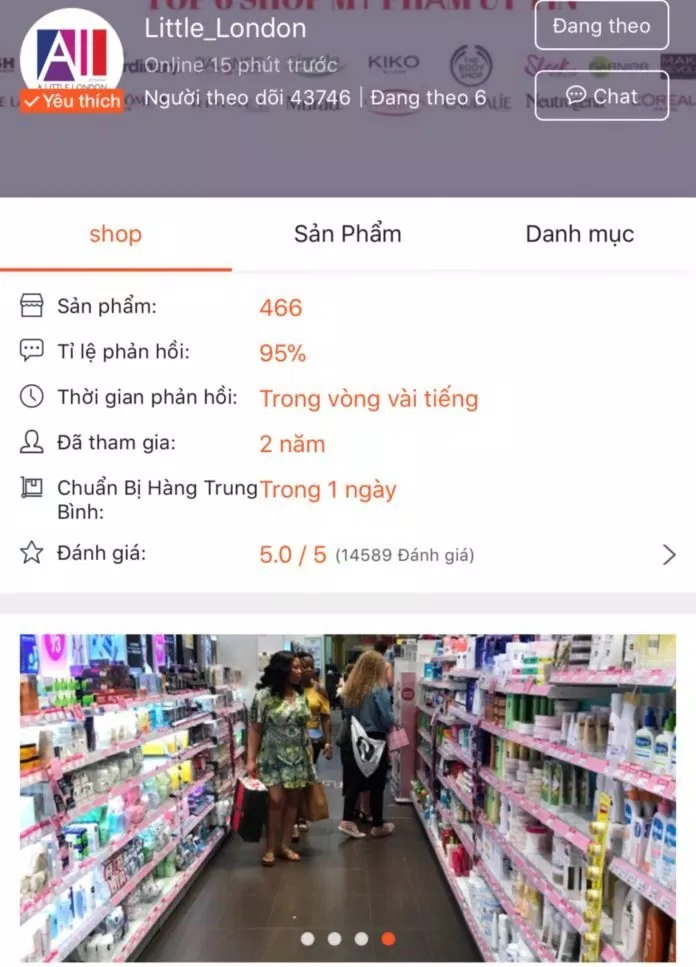 shop mỹ phẩm