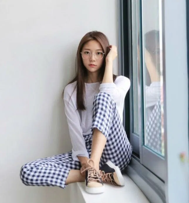 quần caro Hàn