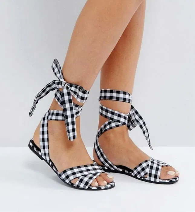 sandals lace up