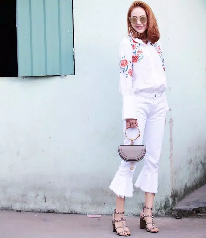 áo sơ mi hoa nhí
