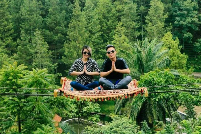 chụp ảnh trên thảm