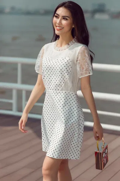 Đầm chấm bi