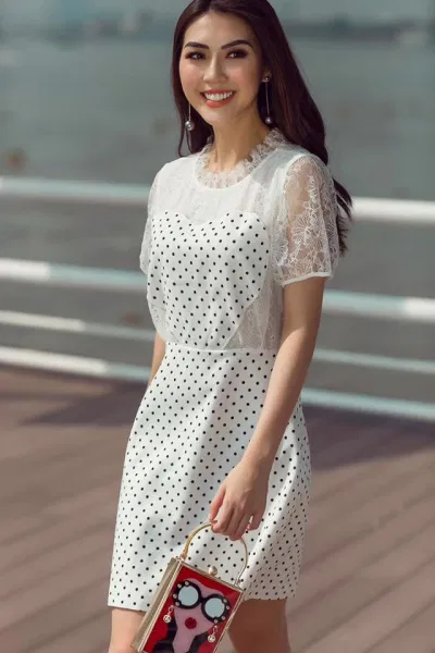 Đầm chấm bi