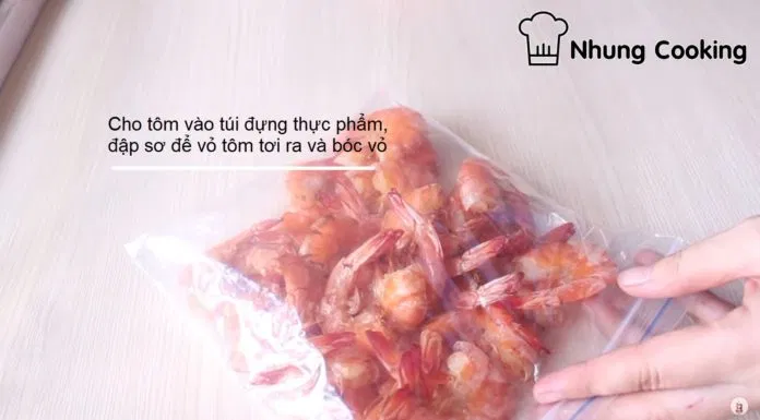 Tôm sau khi sấy