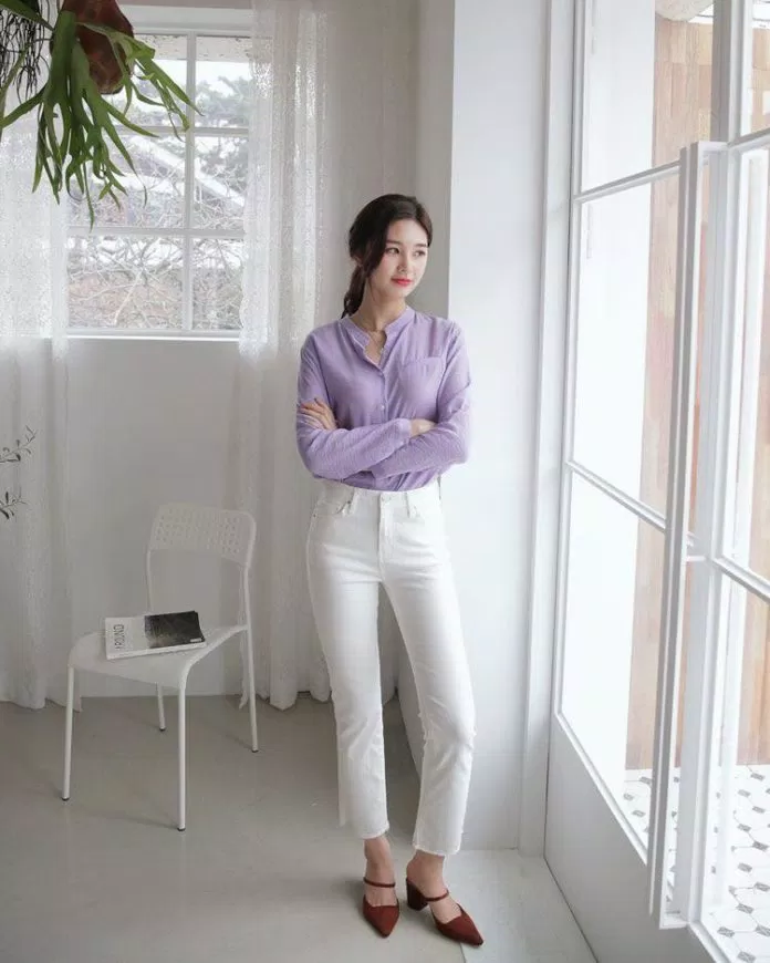 Quần dài nữ màu trắng