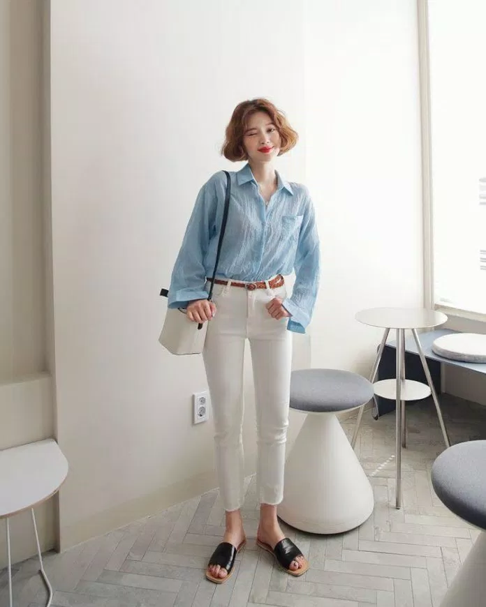 Quần dài nữ màu trắng