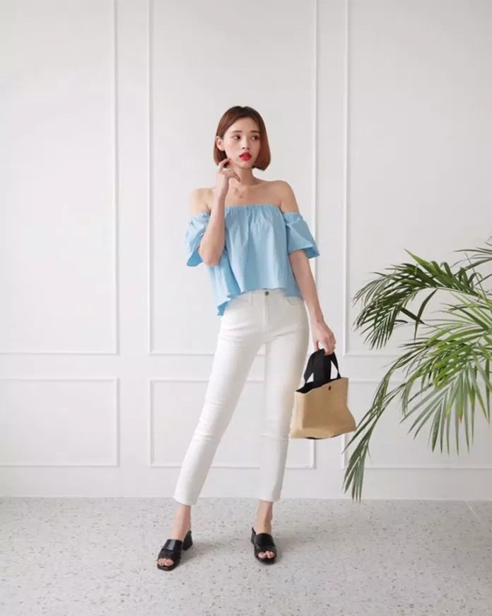 Quần dài nữ màu trắng
