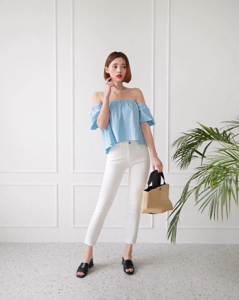 Quần dài nữ màu trắng