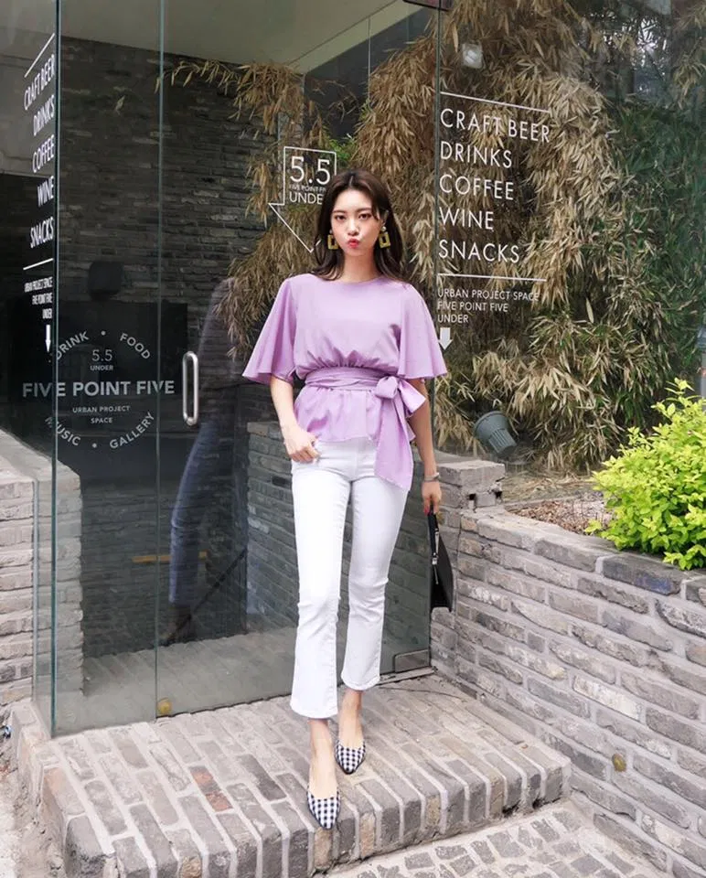 Quần dài nữ màu trắng