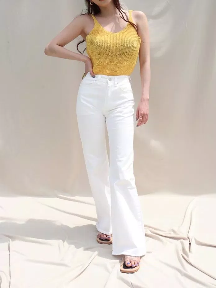 Quần dài nữ màu trắng