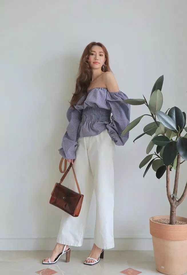 Quần dài nữ màu trắng