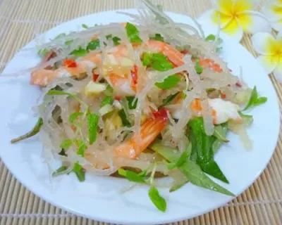 gỏi rau chân vịt