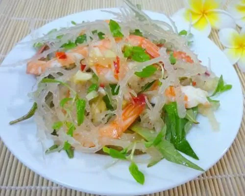 gỏi rau chân vịt