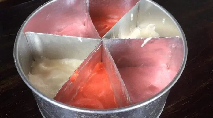 Bánh bông lan tạo hình ombre