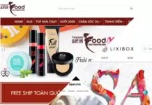 trang web bán mỹ phẩm