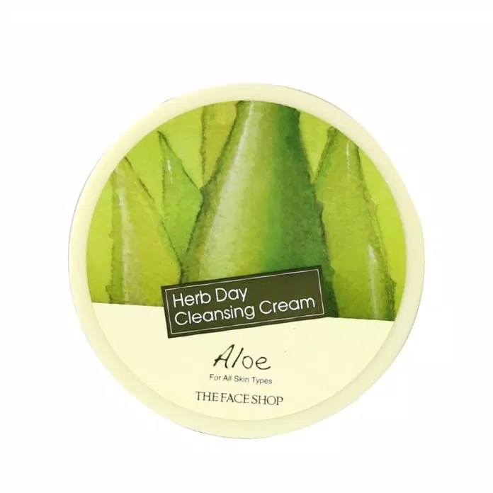 Herb Day 365 Cleansing Cream Aloe rất lành tính, phù hợp với mọi loại da.  (ảnh: Internet)