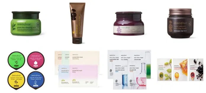 Innisfree nổi tiếng với các sản phẩm chăm sóc da thuộc dòng Trà xanh (The Green Tea Seed), Tro núi lửa (Jeju volcanic) và các sản phẩm trang điểm như phấn phủ Innisfree No-Sebum Mineral Powder hay Mặt Nạ giấy Innisfree It’s Real Squeeze Mask. (ảnh: Internet) Innisfree nổi tiếng với các sản phẩm chăm sóc da thuộc dòng Trà xanh (The Green Tea Seed), Tro núi lửa (Jeju volcanic) và các sản phẩm trang điểm như phấn phủ Innisfree No-Sebum Mineral Powder hay Mặt Nạ giấy Innisfree It’s Real Squeeze Mask. (ảnh: Internet)