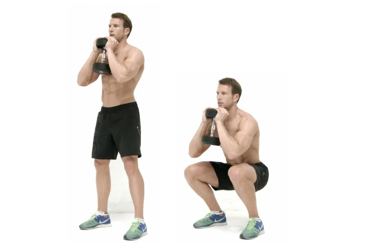 Squat giữ tạ