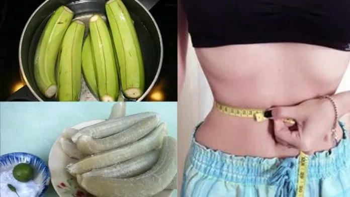Giảm cân bằng chuối xanh luộc