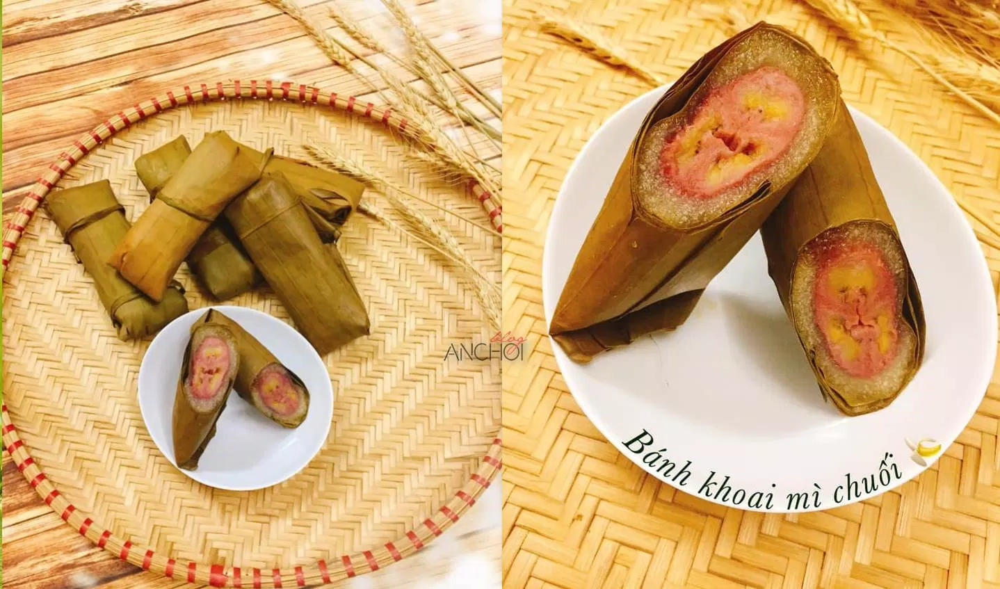 Bánh tét chuối khoai mì