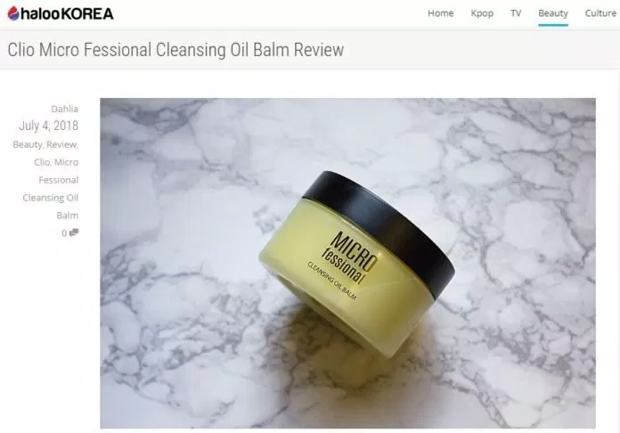 Bài review sáp tẩy trang CLIO Micro Fessional Cleansing Oil Balm trên trang halookorea (Nguồn : BlogAnChoi) Bài review sáp tẩy trang CLIO Micro Fessional Cleansing Oil Balm trên trang halookorea (Nguồn : BlogAnChoi)