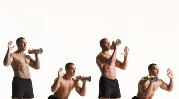 Squat tạ đổi tay