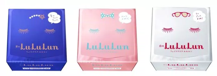 Lululun với 3 dòng mặt nạ thiết yếu chính: trắng (làm trắng) - hồng (dưỡng ẩm) - tím (chống lão hóa) - (Ảnh: Internet)