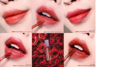 Các màu son của Black Rouge Air Fit Velvet Tint: Mood Filter (nguồn: Internet)