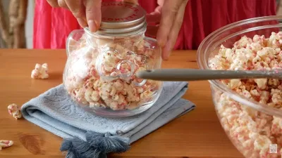 bỏng ngô vị dâu