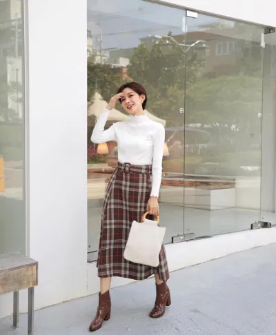 Cách phối đồ đông cho nàng công sở