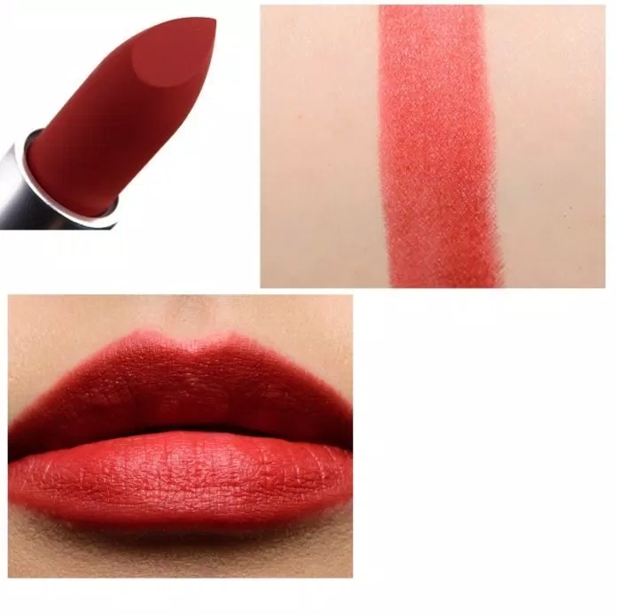 MAC Devoted To Chili Powder Kiss xứng đáng là màu son best-seller của hãng (nguồn: BlogAnChoi)