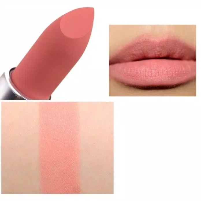 MAC Sweet, No Sugar Kiss Powder Lipstick màu hồng đào ngọt ngào (nguồn: BlogAnChoi)
