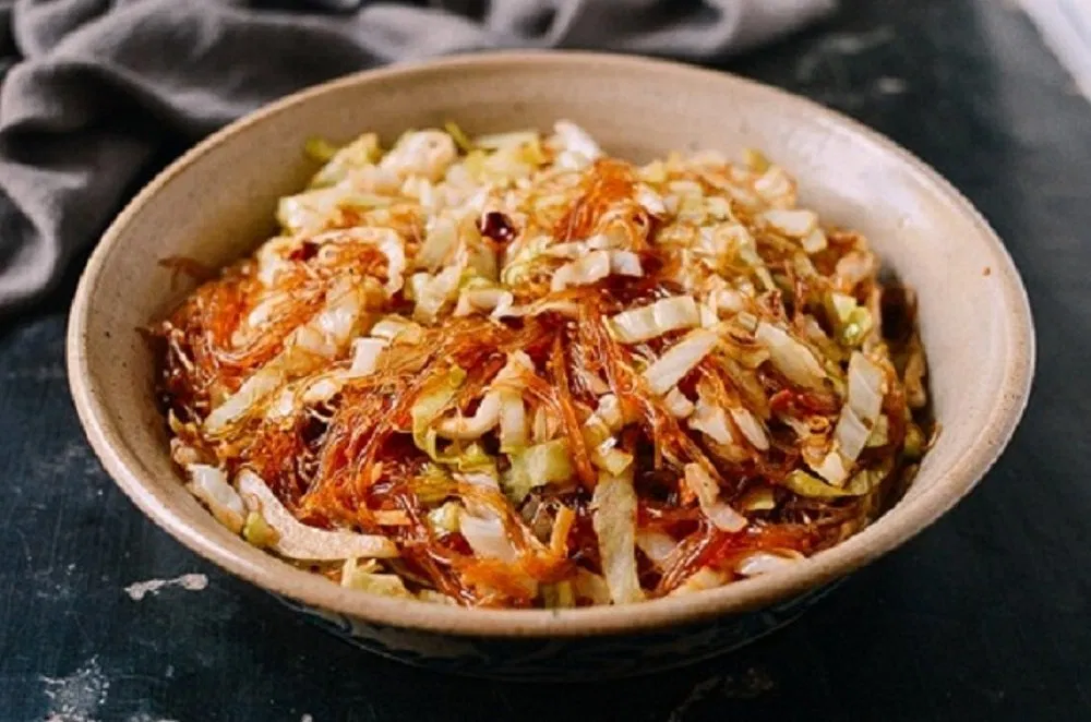 miến xào bắp cải