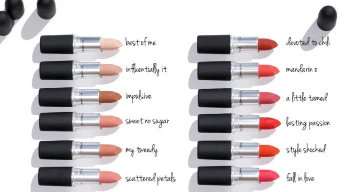 Các màu son mới của dòng MAC Powder Kiss Lipstick (nguồn: Internet)