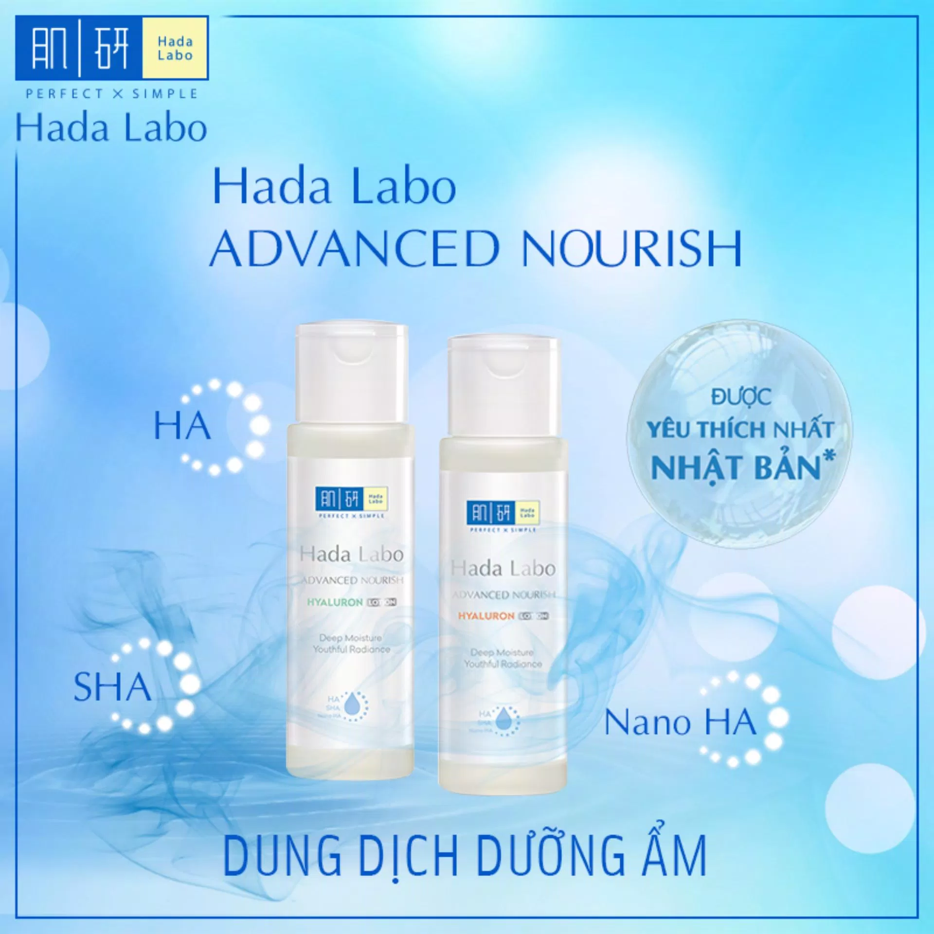 Hada Labo Advanced Nourish Hyaluron Lotion. (Nguồn: Internet)