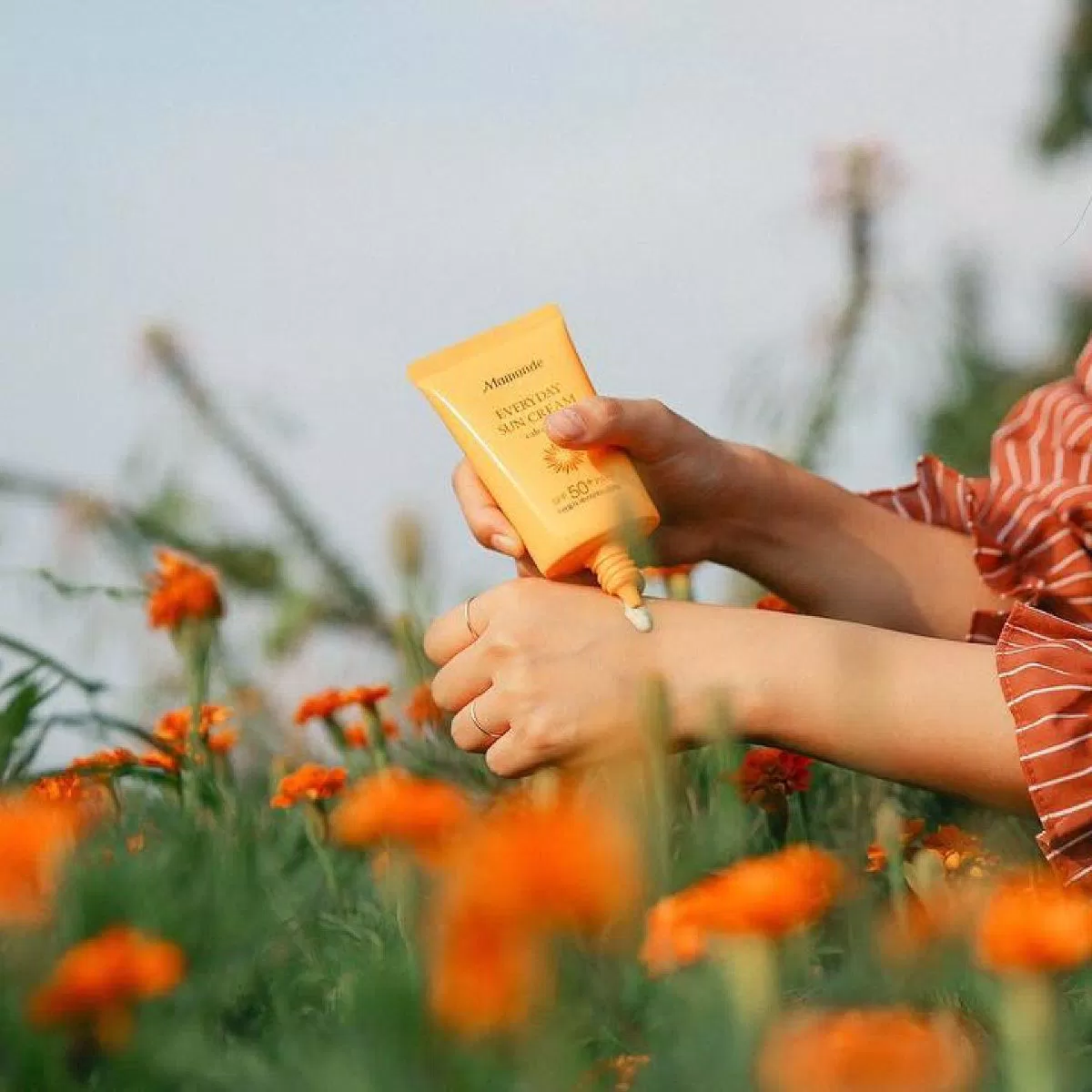 Kem chống nắng Mamonde Calendula Everyday Sun Cream SPF50+. Nguồn: internet