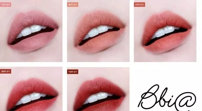 Tổng quan các màu son mới của dòng Bbia Last Velvet Lip Tint Version 5 (nguồn: Internet)