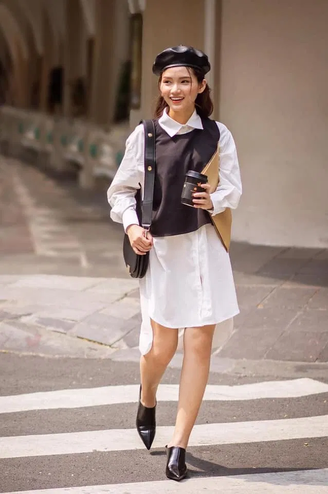 Áo gile len nữ