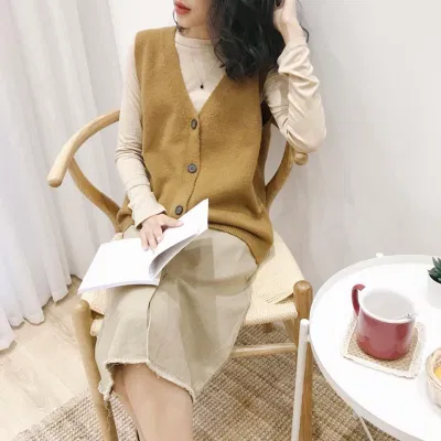Áo gile len nữ