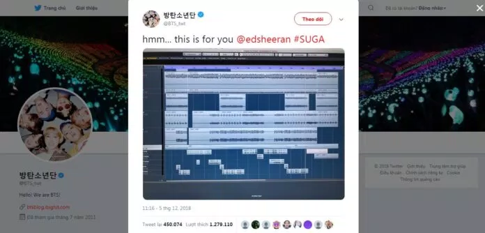 BTS Ed Sheeran