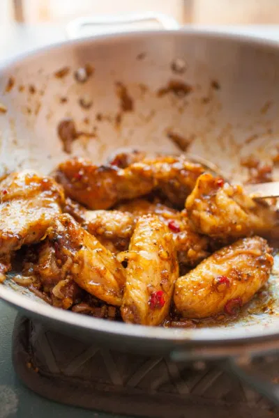 Cánh gà sau khi trộn